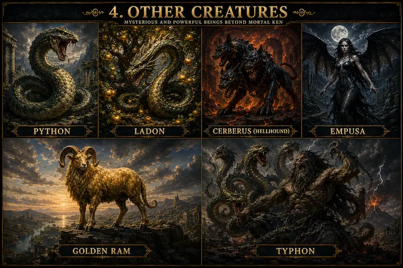 29 Greek Mythology Creatures: Monsters, Beasts & Legendary Beings 4 Greek mythology creatures 4