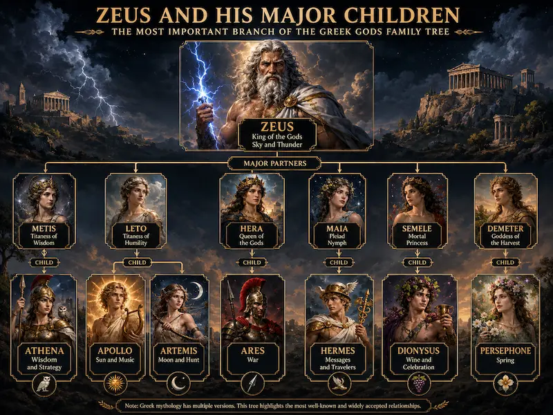 The Greek mythology family tree 5